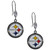 Pittsburgh Steelers Crystal Dangle Earrings