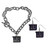 New York Giants Chain Bracelet & Dangle Earring Set