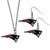 New England Patriots Dangle Earrings Chain Necklace Set