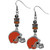 Cleveland Browns Euro Bead Earrings