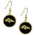 Denver Broncos Gold Tone Earrings