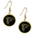 Atlanta Falcons Gold Tone Earrings