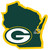 Green Bay Packers NFL Home State Decal