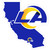 Los Angeles Rams Home State Decal