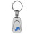 Detroit Lions Steel Teardop Key Chain