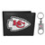 Kansas City Chiefs Leather Bi-fold Wallet & Valet Key Chain