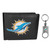 Miami Dolphins Leather Bi-fold Wallet & Valet Key Chain