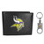 Minnesota Vikings Leather Bi-fold Wallet & Valet Key Chain