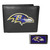 Baltimore Ravens Leather Bi-fold Wallet & Color Money Clip