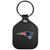 New England Patriots Leather Square Key Chain