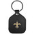 New Orleans Saints Leather Square Key Chain