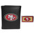 San Francisco 49ers Leather Tri-fold Wallet & Color Money Clip