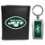 New York Jets Black Leather Tri-fold Wallet & Multitool Key Chain