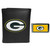Green Bay Packers Leather Tri-fold Wallet & Color Money Clip