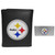 Pittsburgh Steelers Leather Tri-fold Wallet & Money Clip