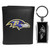 Baltimore Ravens Leather Tri-fold Wallet & Multitool Key Chain