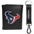 Houston Texans Leather Tri-fold Wallet & Strap Key Chain