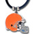 Cleveland Browns Rubber Cord Necklace