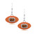 Cleveland Browns Crystal Silver Earrings