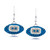 Indianapolis Colts Crystal Silver Earrings