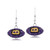 Baltimore Ravens Crystal Silver Earrings