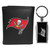 Tampa Bay Buccaneers Black Tri-fold Wallet & Multitool Key Chain