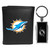 Miami Dolphins Black Tri-fold Wallet & Multitool Key Chain