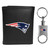 New England Patriots Tri-fold Wallet & Valet Key Chain