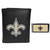 New Orleans Saints Tri-fold Wallet & Color Money Clip