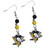 Pittsburgh Penguins Fan Bead Dangle Earrings