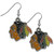 Chicago Blackhawks Chrome Dangle Earrings