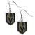 Vegas Golden Knights Chrome Dangle Earrings