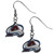 Colorado Avalanche Chrome Dangle Earrings