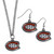 Montreal Canadiens Dangle Earrings & Chain Necklace Set