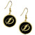 Tampa Bay Lightning Gold Tone Earrings