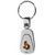 Ottawa Senators Steel Teardop Key Chain