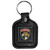 Florida Panthers Square Leather Key Chain