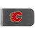 Calgary Flames Logo Bottle Opener Money Clip
