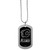 Calgary Flames Chrome Tag Necklace