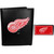 Detroit Red Wings Leather Tri-fold Wallet & Color Money Clip