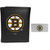 Boston Bruins Leather Tri Fold Wallet Money Clip