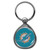 Miami Dolphins Chrome Key Chain