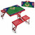 Boston Red Sox Red Folding Picnic Table