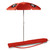 Georgia Bulldogs Red Beach Umbrella