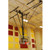 Gared Forward Fold / Rear Braced Ceiling Suspended Basketball Backstop