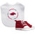 Arkansas Razorbacks Infant Bib & Shoes Gift Set