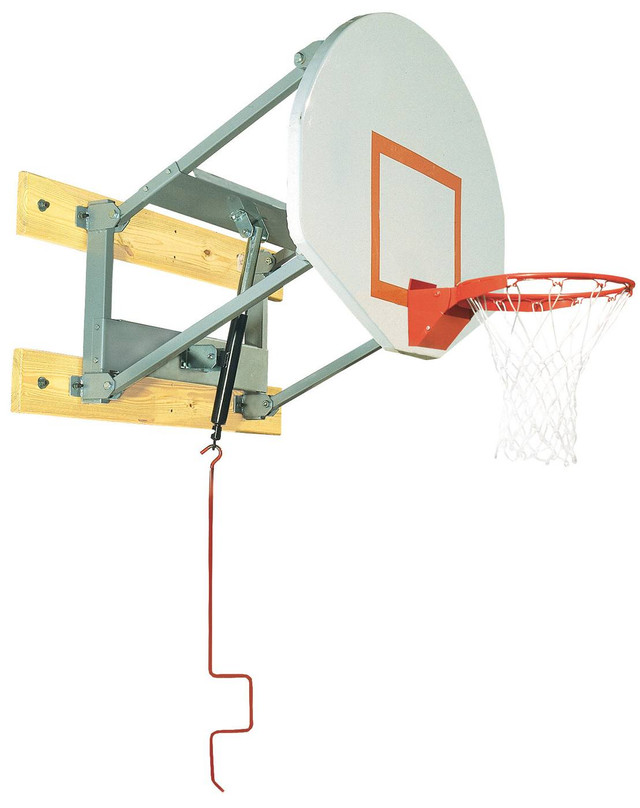 Bison PKG250 QuickChange Graphite Wall Mounted Adjustable Basketball Hoop