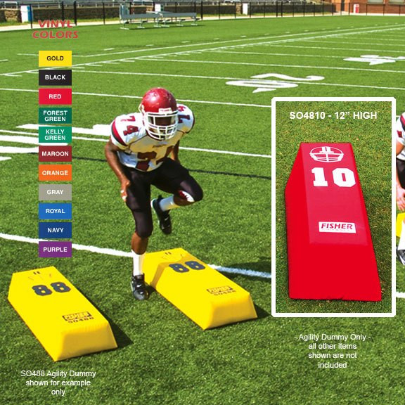 Fisher 48" x 12" Step Over Agility Football Dummy Sports Unlimited