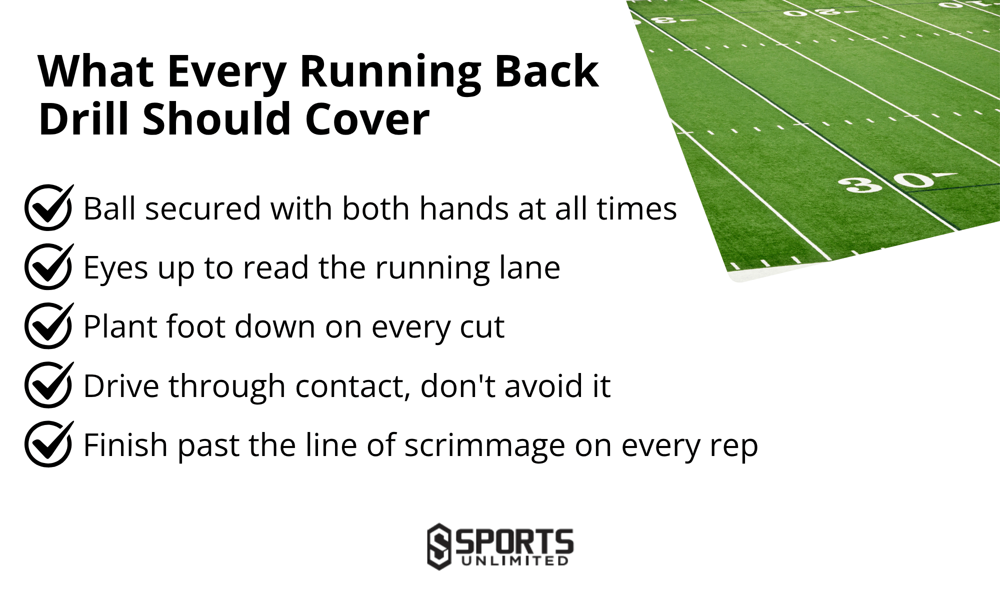 What Every Running Back Drill Should Cover Infographic
