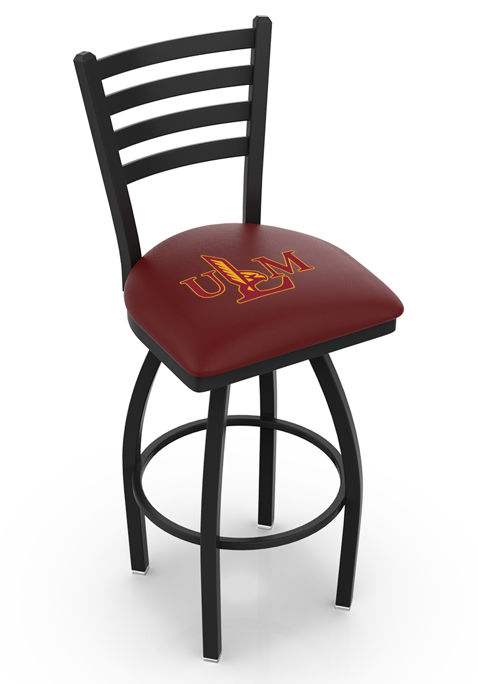 Louisiana-Monroe Warhawks Swivel Bar Stool with Ladder Style Back